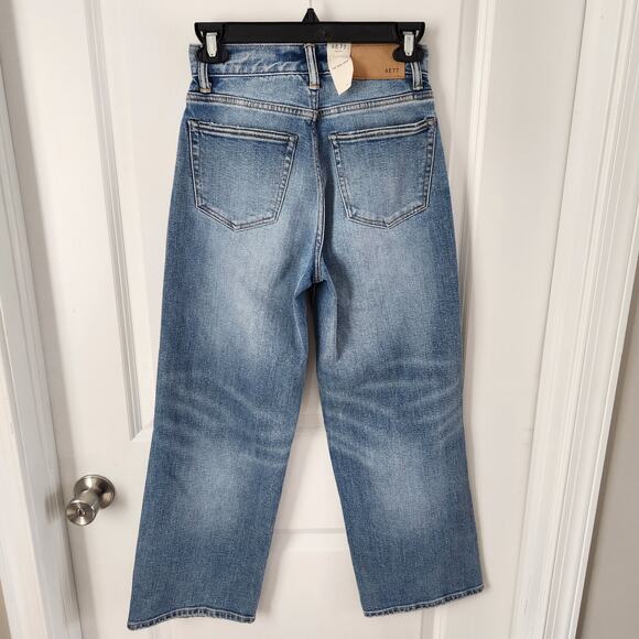 American Eagle AE77 The Wide Crop Jeans Blue Size 24 NWT - Picture 6 of 16